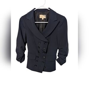 Elizabeth and James, navy double breasted blazer, size 2